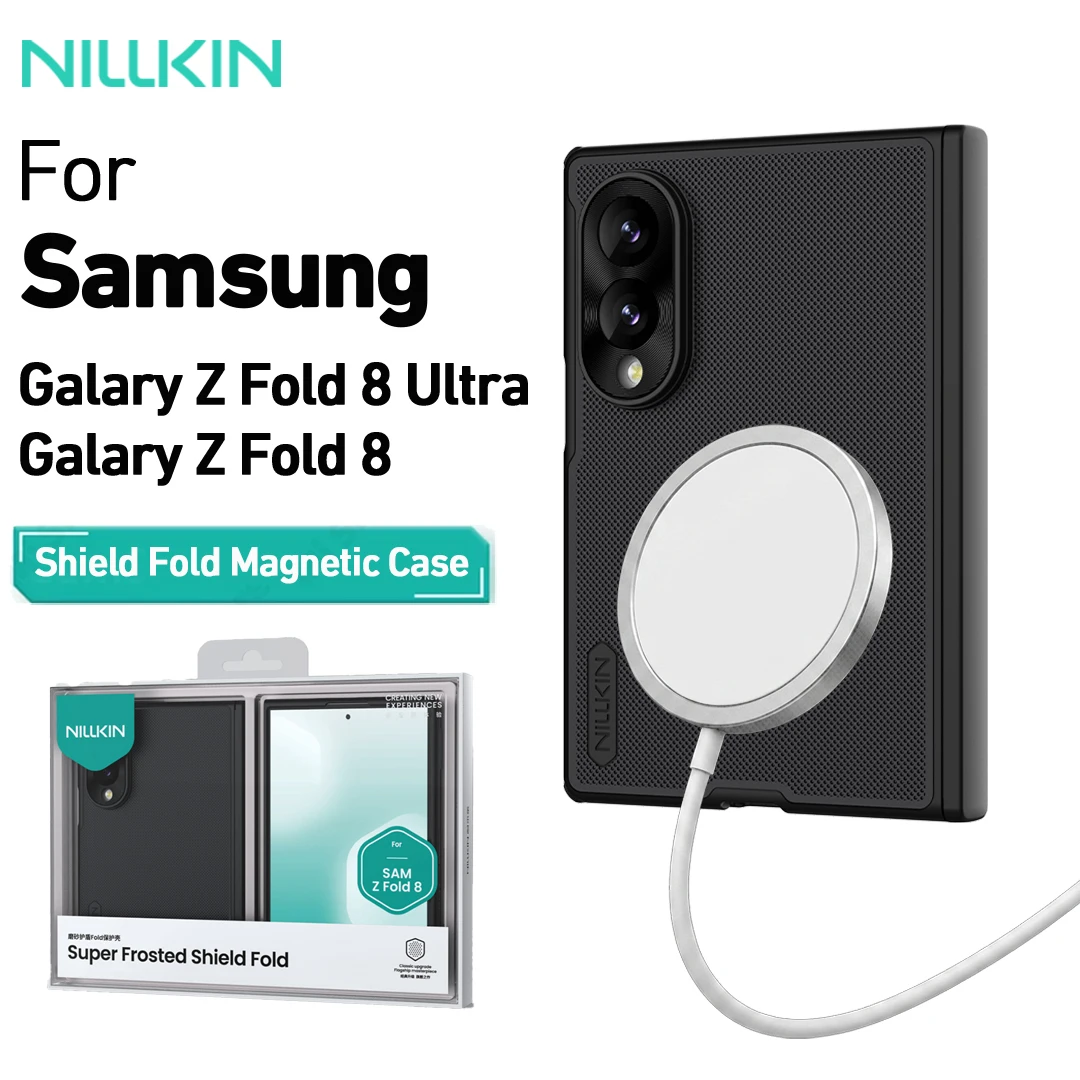 Capa Nillkin para Samsung Galaxy Z Fold 8 Ultra / Z Fold 8 com proteção magnética para dobradiça em TPU, à prova de choque e anti-impressão digital.