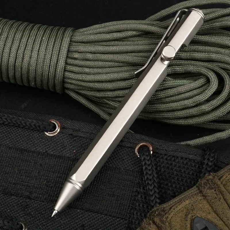 EDC Titanium Alloy Pen With Collection Writing Multi-functional Portable Outdoor EDC Tools