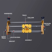 Wooden Door Slotter Set Key Hole Opener For Woodworking Front Side Open Lock Hole Device Quick Release Tools