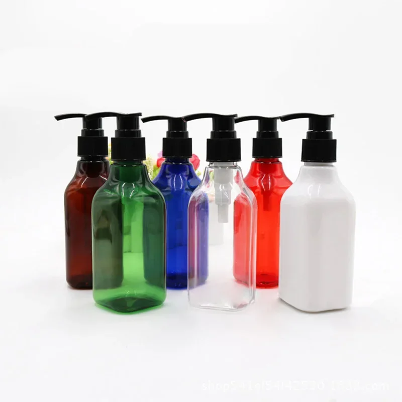 Soap Dispenser Lotion Bottle Shampoo Shower Gel With Pump 15*5.1*5.1cm 200ML Bathroom Hand Soap Bottle Brand New