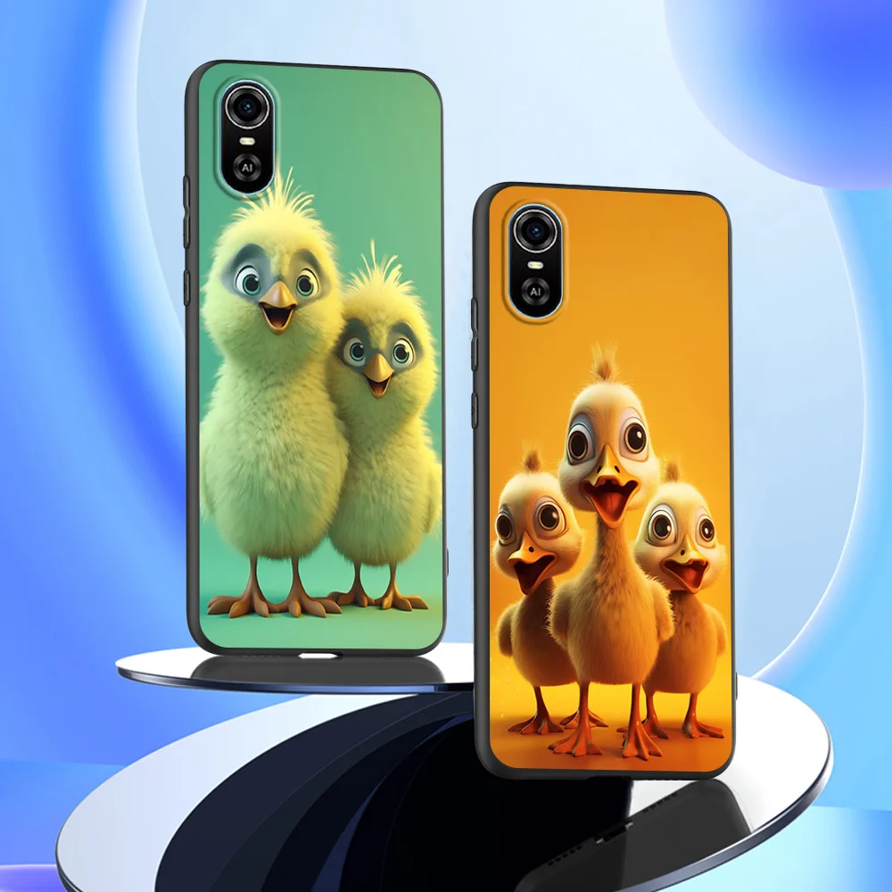 Case For ZTE Blade A31 PLUS Back Phone Cover Protective Soft Silicone Black Tpu cute lovely animals