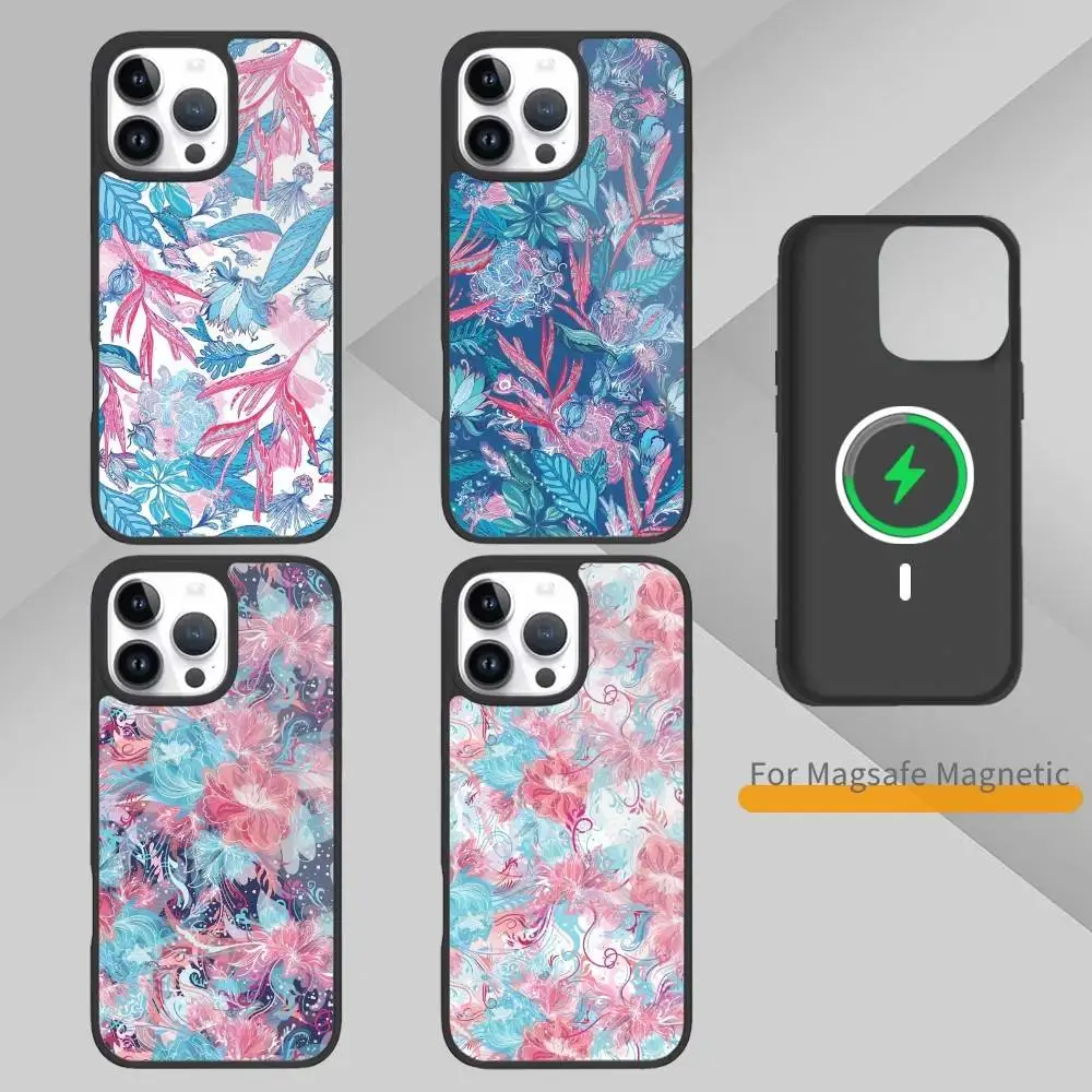 

D-Decorative doodle S-sketch style Phone Case For iPhone 14,16,15,13,17,12,Plus,Pro,Max Magnetic For Magsafe Frosted Cover
