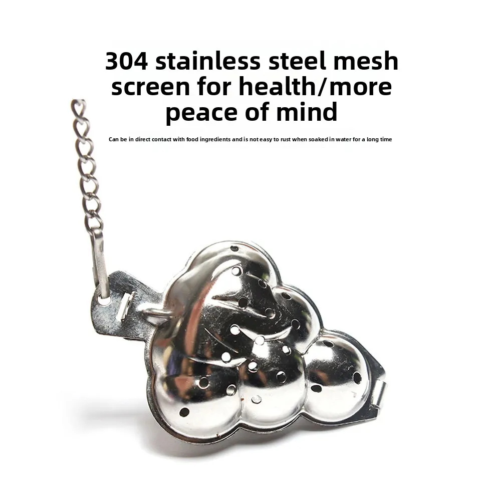 Stainless steel filter for grapes - Creative chain-shaped tea strainer - 304 tea filter - Tea strainer