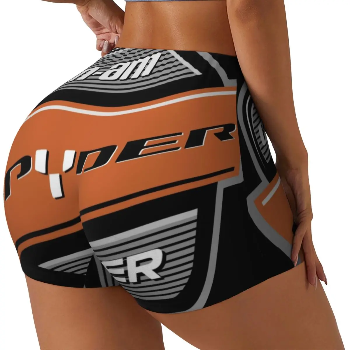 Custom BRP Can Am Logo Workout Volleyball Biker Shorts Women Motorcycle Gym Yoga Shorts