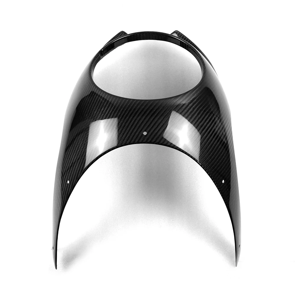 

STLF STLF Motorcycle 3K Carbon Fiber Headlight Cowl Headlamp Cover Large Lampshade Fairing for Z900RS 2018-2020