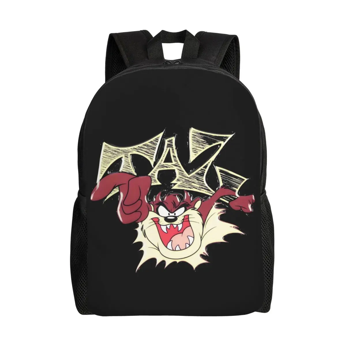 Aangepaste Devils-Tasmanianes TAZ-rugzakken voor jongens meisjes Cartoon School College reistassen Dames Heren Boekentas Geschikt voor 15-inch laptop