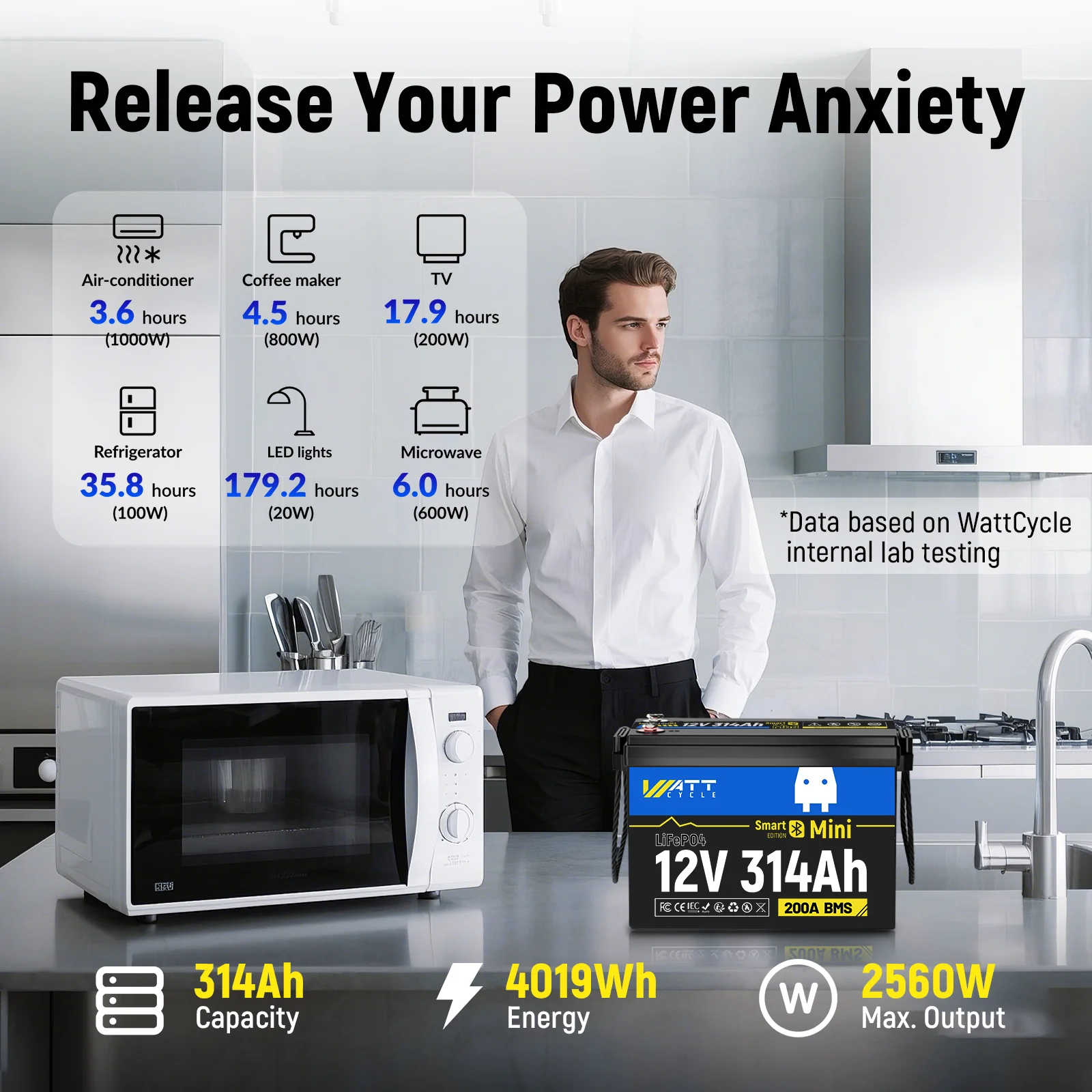 BATERÍA LIFEPO4 WATTCYCLE 314AH