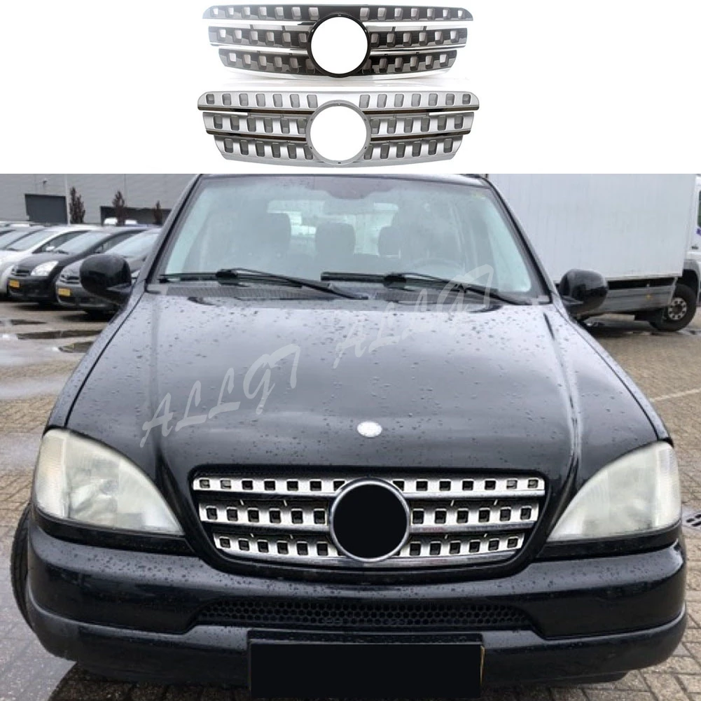 Car Front Facelift Grilles For Mercedes Benz W163 ML350 ML500 ML400 ML320 1998 1999 2000 2001 2002 2003 2004 Honeycomb Mesh