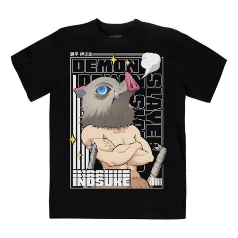 

Demon Slayer T-shirt Men's Short-sleeved Hashibira Inosuke ‌ Men's T-shirt Summer Trendy Clothes