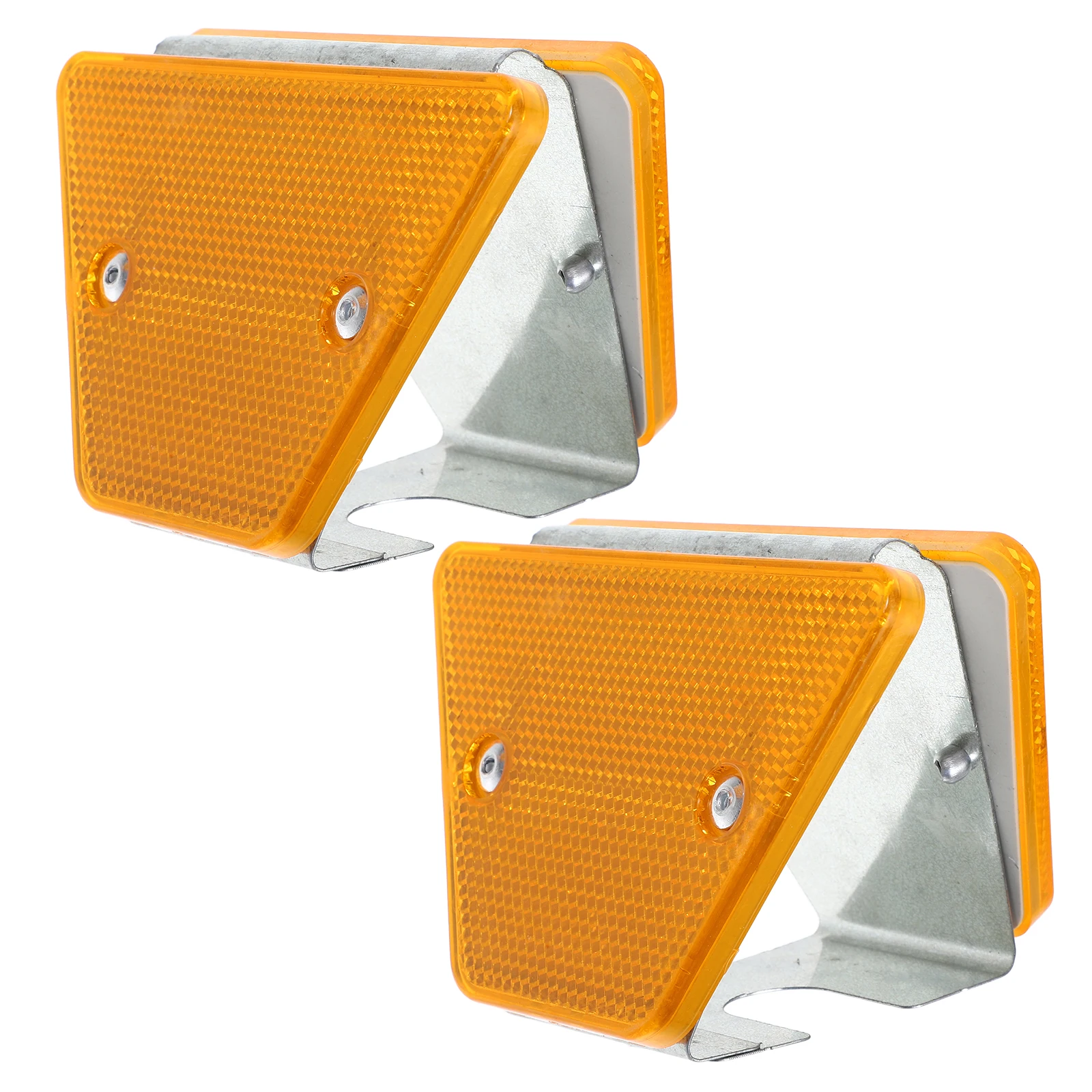 2pcs Reflective Delineators Road Reflector Driveway Markers Rectangle Pavement Marker Safety Signs Traffic Reflectors