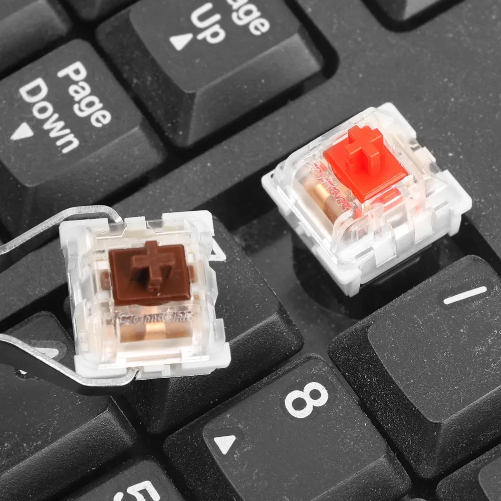 100-10Pcs 3Pin Replacement DIY Mechanical Keyboard Switch Blue Red Brown Color Keyboards Clicker Key for LED Gaming Keyboards
