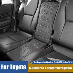 For Toyota Land Cruiser Prado 250 Series 2024 The storage box for the second row seats has been changed from 6 seats to 7 seats
