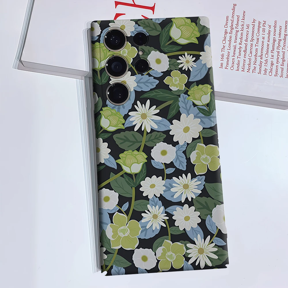 Mocha Star Spot Phone Case for Samsung Galaxy S26 S25 Ultra S24 S23 Ultra Plus Glossy Double-layer Back Cover