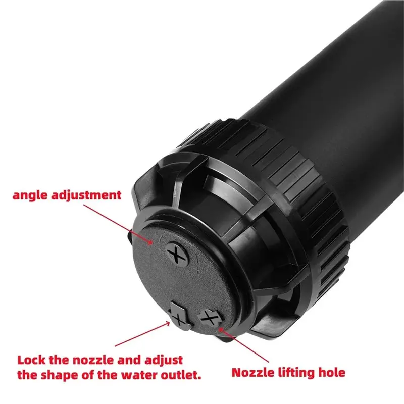 [NEW!A93G】 Adjustable Underground Rotating Sprinkler 40° To 360° 1/2