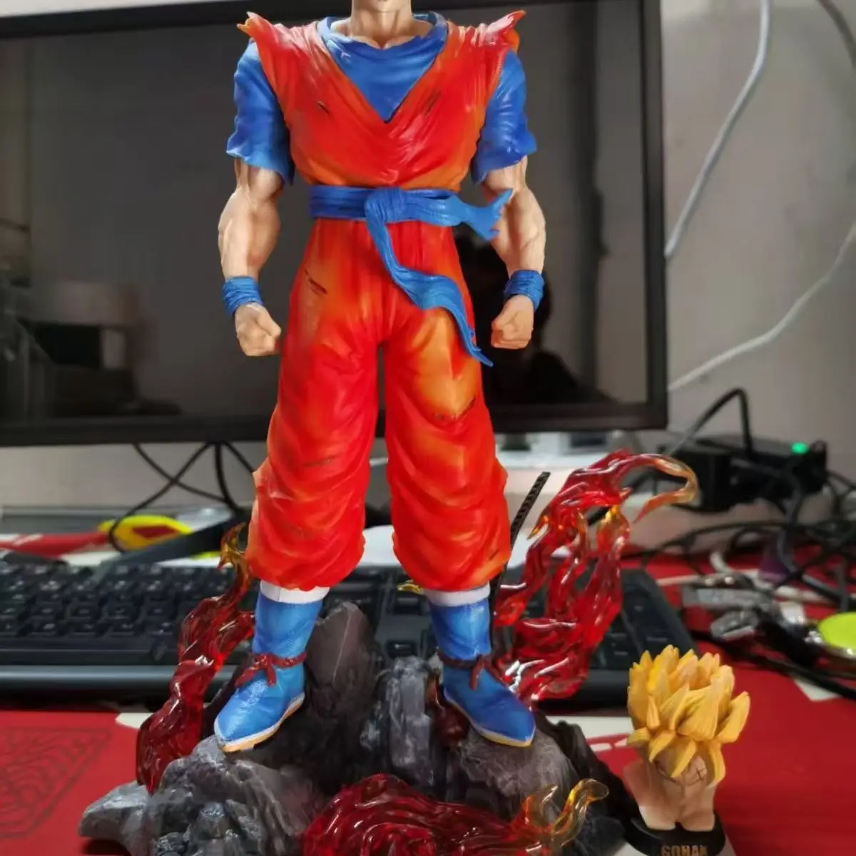 30 cm Nieuwe Dragon Ball Anime Figuur Zoon Gohan Perifere PVC Model Glow Standbeeld Desktop Decoratie Ornamenten Verjaardagscadeautjes Speelgoed