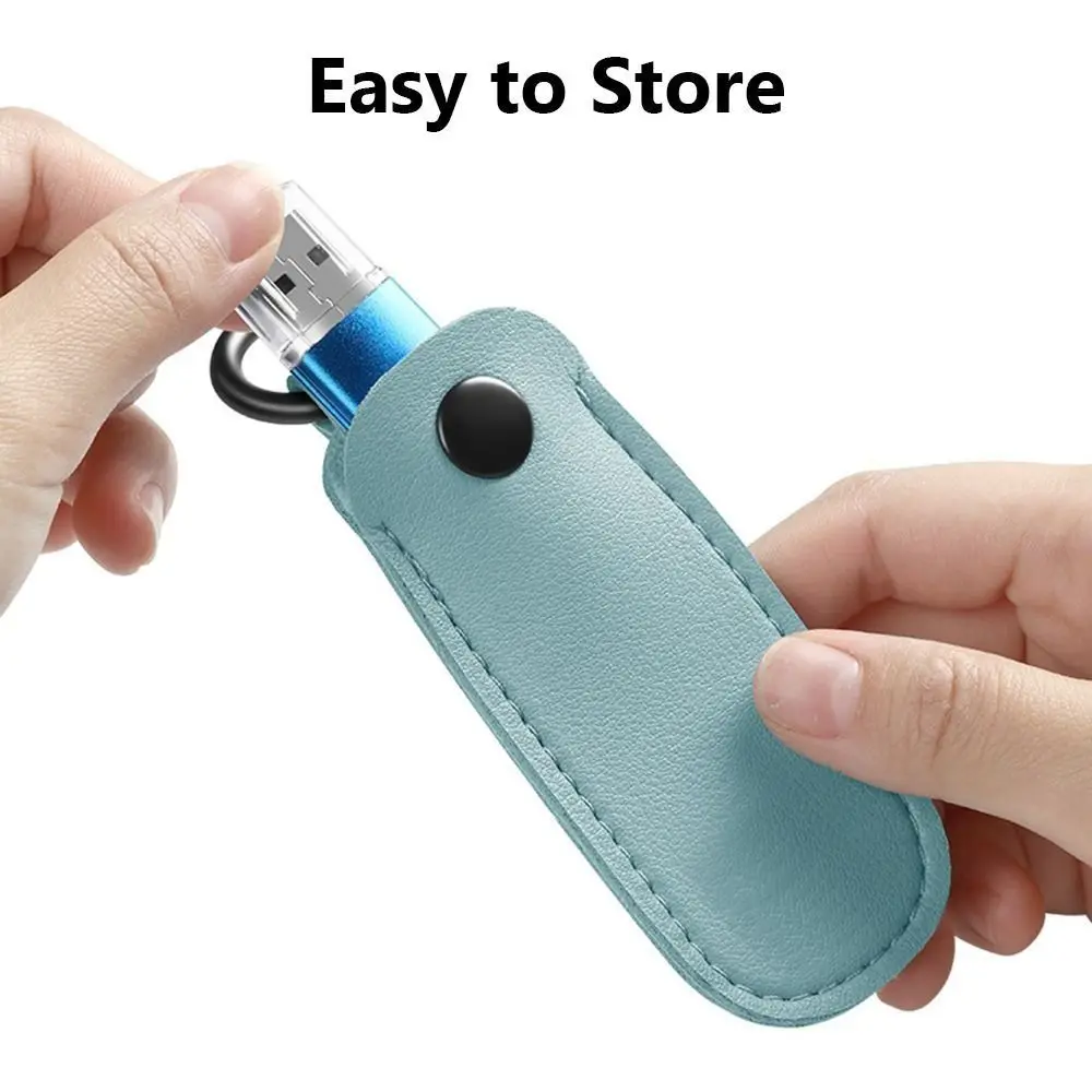 Tempat Gantungan Kunci Penutup Pelindung USB Flash Drive Tas Penyimpanan Casing Stik Memori Kantong U Disk