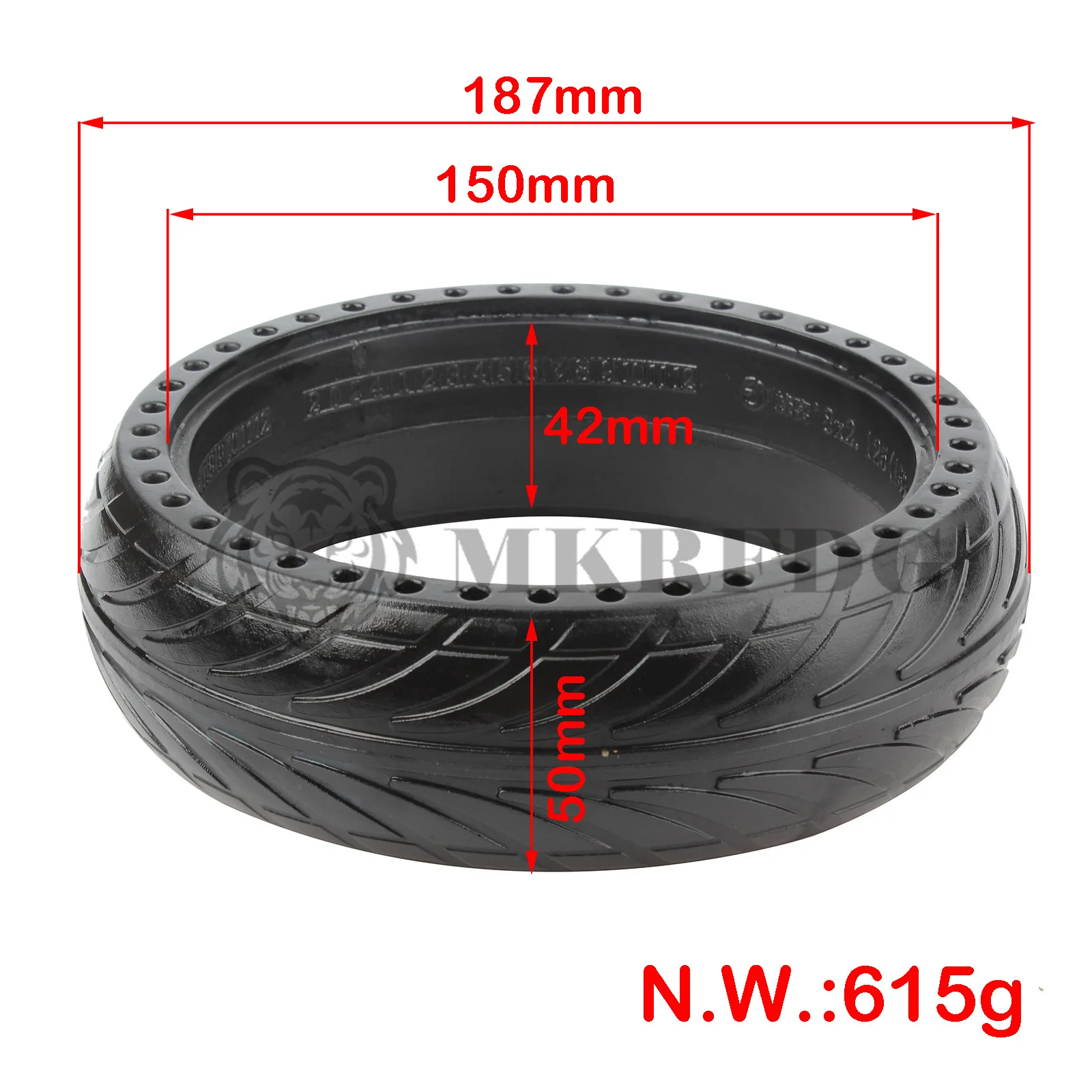 Front/Rear 8 Inch Solid Tire For Ninebot ES1 ES2 ES3 ES4 Electric Scooter Wheel Tyre 8x2.125 Explosion-Proof Tubeless Tires