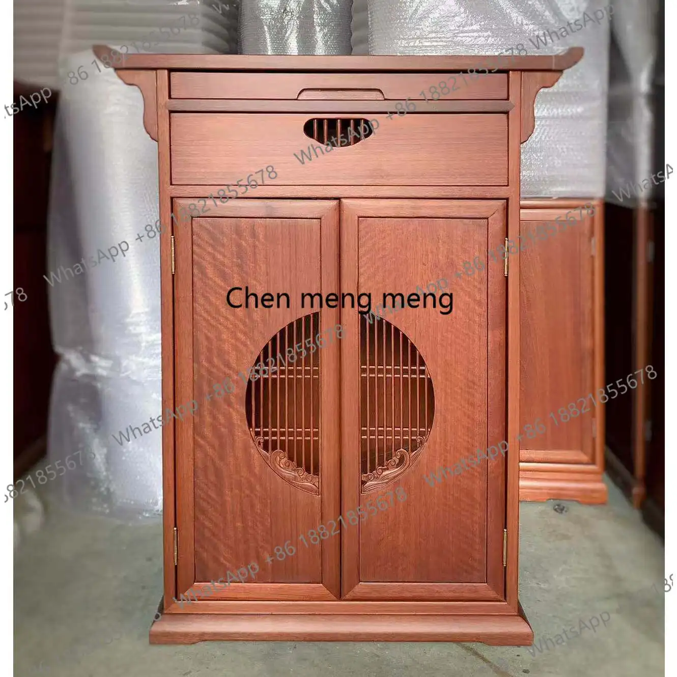 

Chinese Zen solid wood table incense case household joy cabinet Buddha cabinet Buddhist niche modern cabinet Buddha table shrine