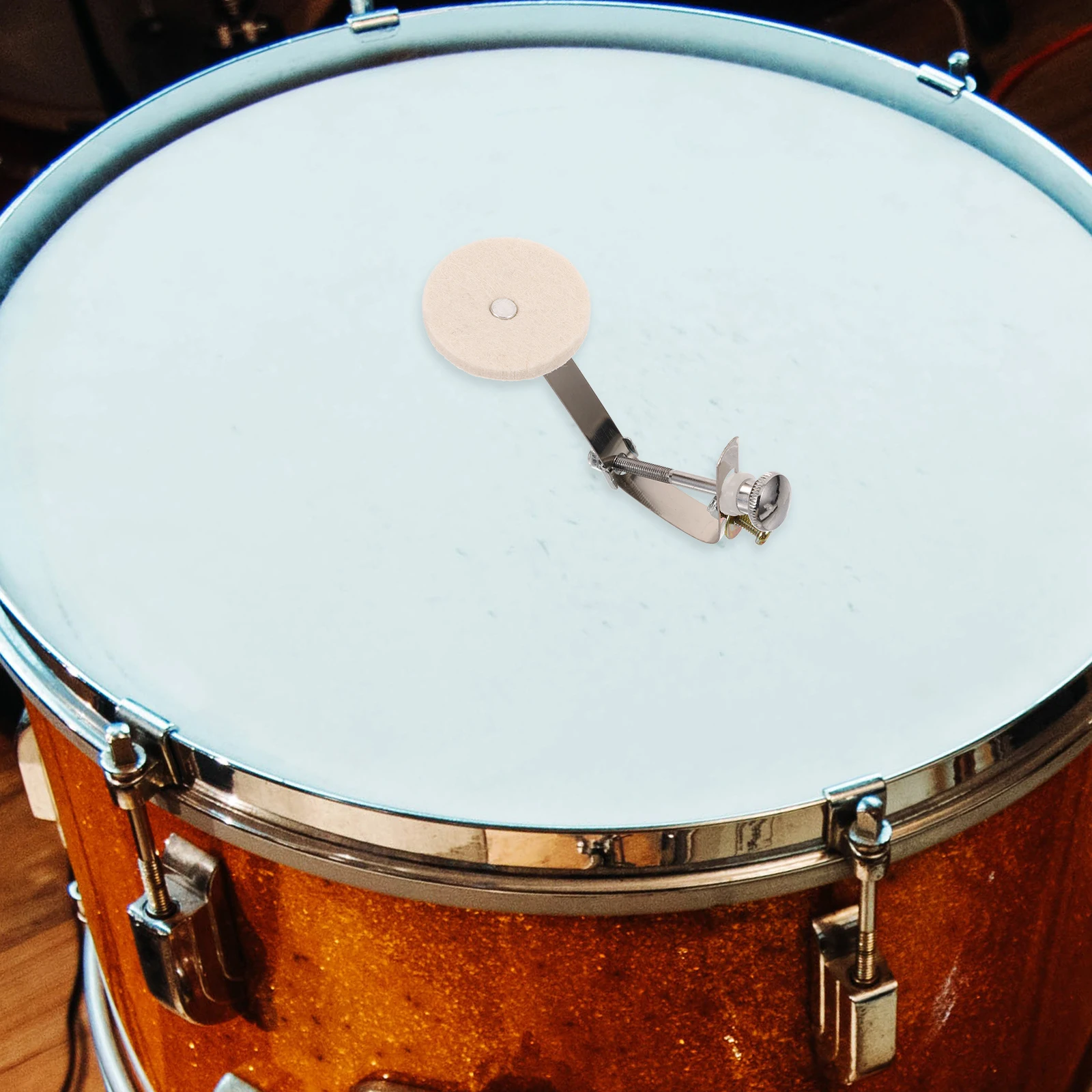 

Snare Drum Pad Cushions Dampening Musical Instrument Mute Pads Mat Dampeners Felt Noise Reduction