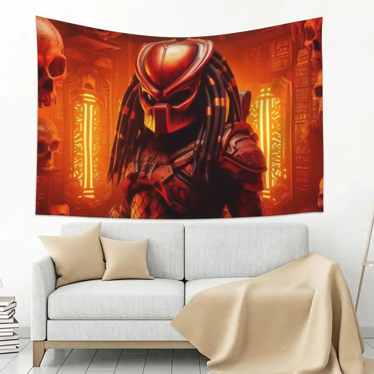 

The Demon Who Makes Trophies of Man Tapestry Wallpaper Bedroom Aesthetic Room Decorations Home Decoration Accessories Tapestry