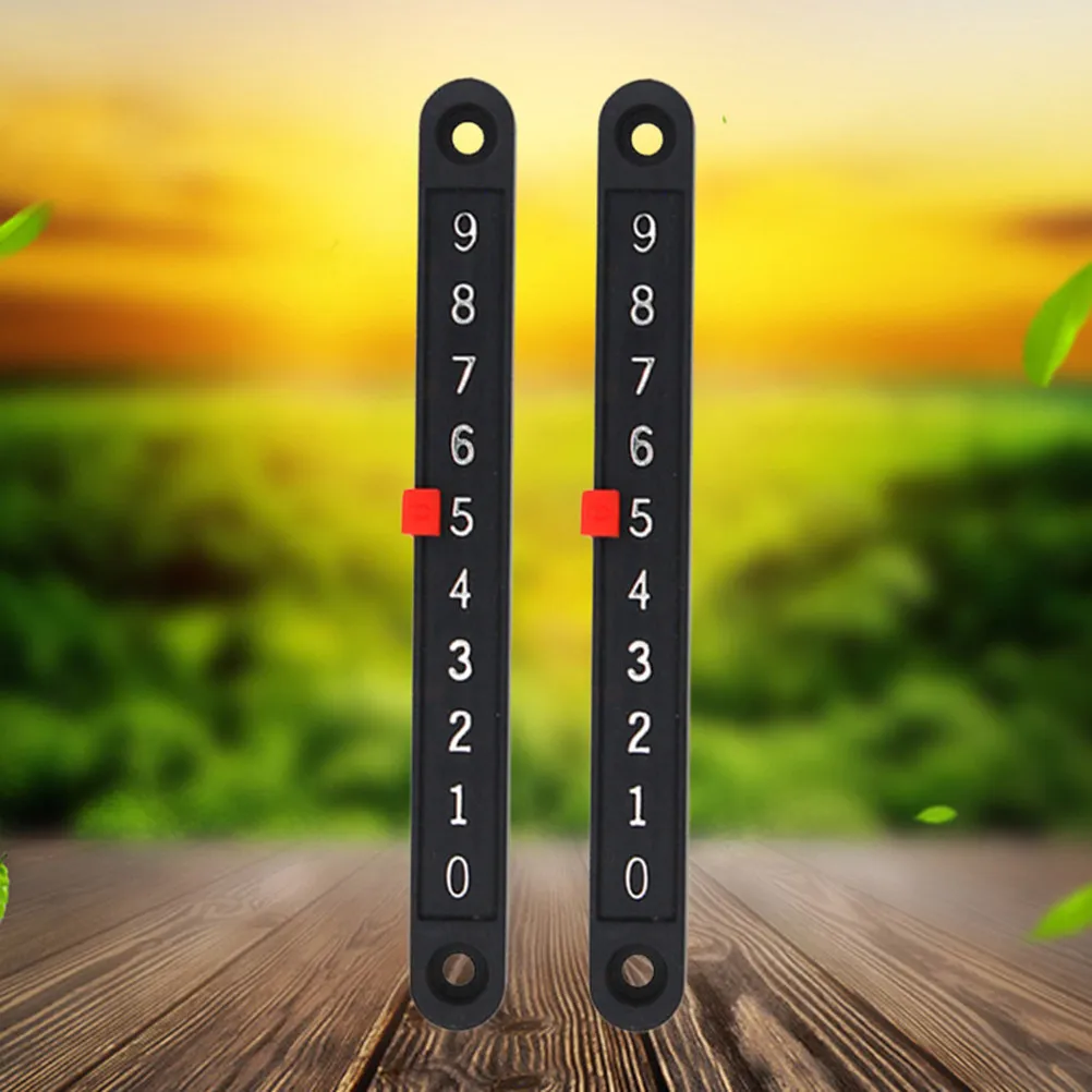 

2Pcs Table Football Scorekeeper Foosball Scoring Counter Plastic Scorekeeper Bar for Room Tournament Use Black