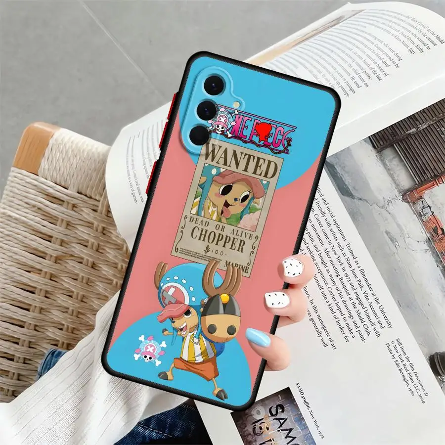 Casing Lucu Logo One Piece untuk Samsung Galaxy A52 A56 A22 A34 A54 A53 A73 A25 A26 A35 A36 A21s A24 Penutup Belakang Ponsel