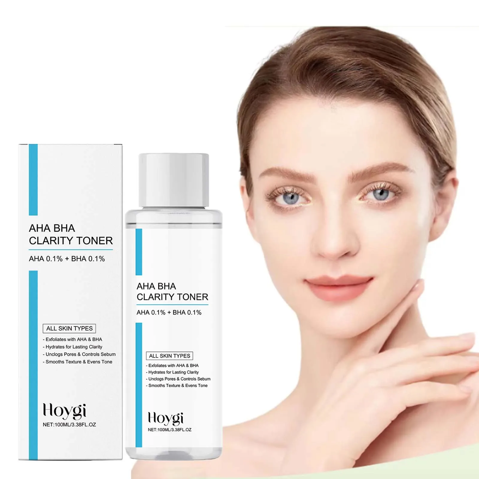 تونر AHA BHA حبر تقشير لطيف للبشرة الدهنية وتكرير المسام ومهدئ ومرطب للوجه وعناية يومية للتحكم في الزيوت والعناية بالبشرة #1