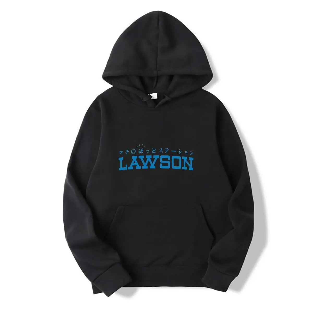 LAWSON LOGO  Hooded sweatshirt hoody short black Hooded sweatshirt for men