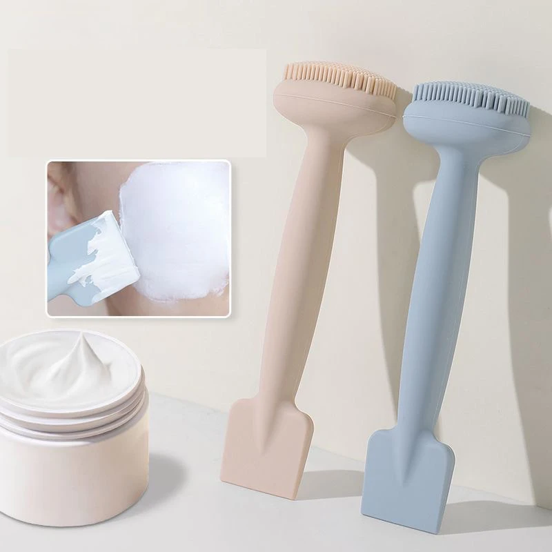 Siliconen Gezichtsreinigingsborstel Dubbelzijdige Scrubber Gezichtsreiniger Poriënreiniger Exfoliator Huidverzorgingsaccessoires Make-Up Tool