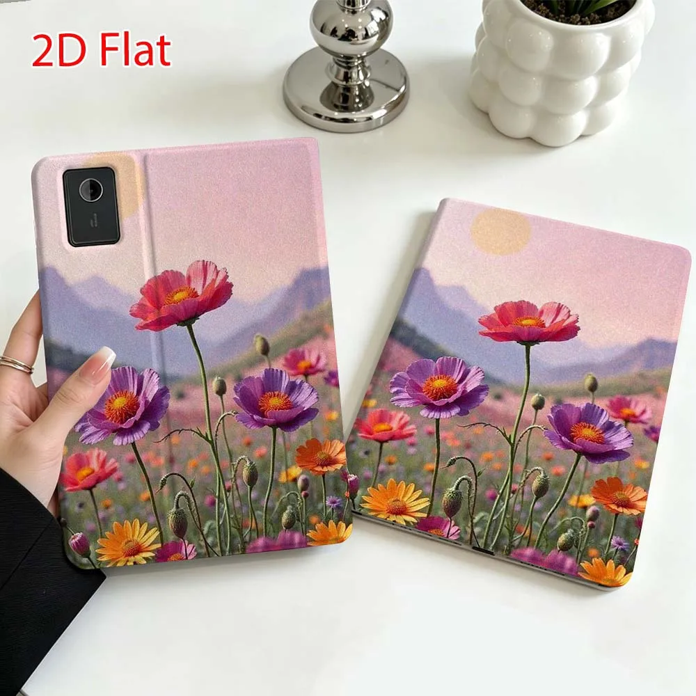 Beautiful flower pattern Soft For Lenovo Xiaoxin Pad Pro Tab P12 P11 11 13 11.2 inch K11 Plus Pen Tray Tablet Case