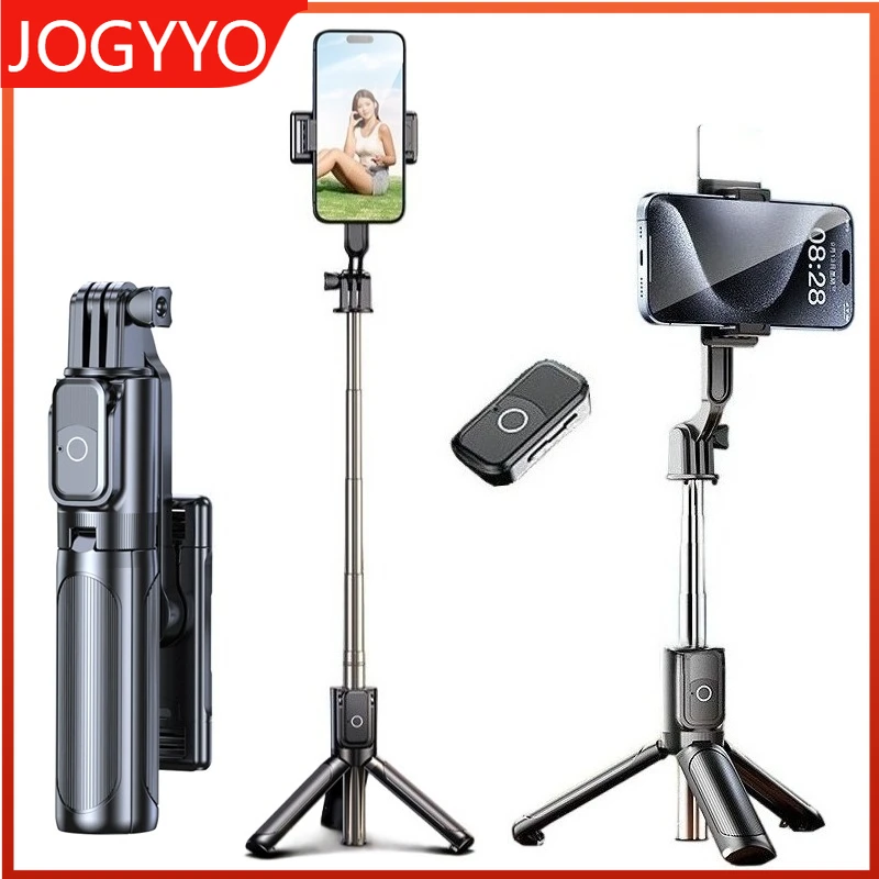 

Bluetooth Selfie Stick Wireless Extendable Handheld with Remote Shutter Foldable Tripod Stand Compatible for iPhone Android