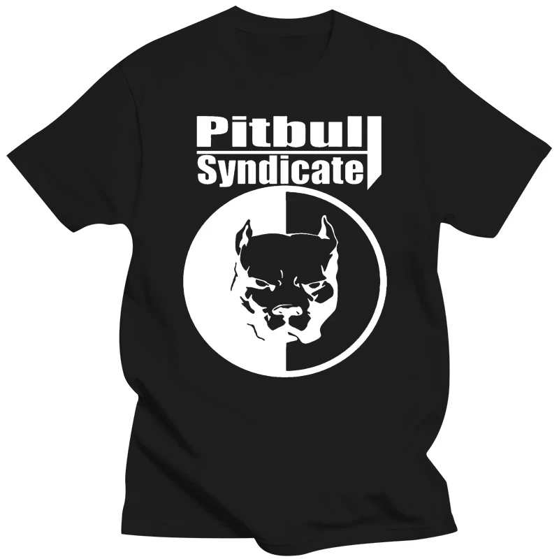 Smotra Ru Pitbull Syndicate Black Mens Fashion T Shirts Summer Straight 100% Cotton Interesting Pictures