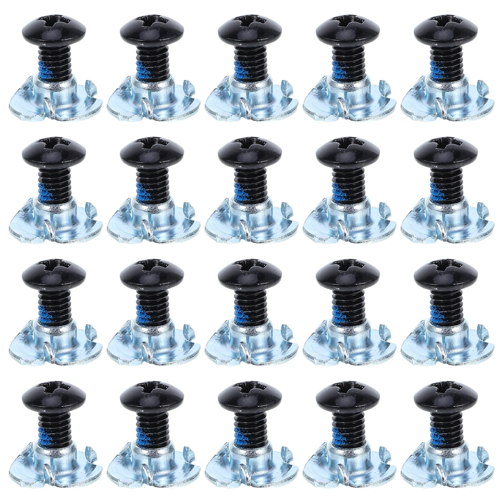 

20Sets Inline Skate Replacement Buckle Screws Durable Antiwear Pads Universal Roller Skate Accessories for Men Women