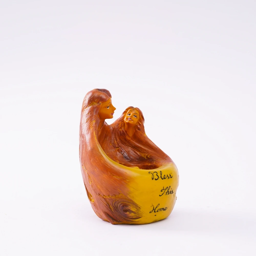 "Segne dieses Zuhause" Kerzenhalter aus Kunstharz, Engel-Figur, Kerzenständer, christliche Kirchen- und Heimdekoration, Thanksgiving-Tischdekoration – Detail 7