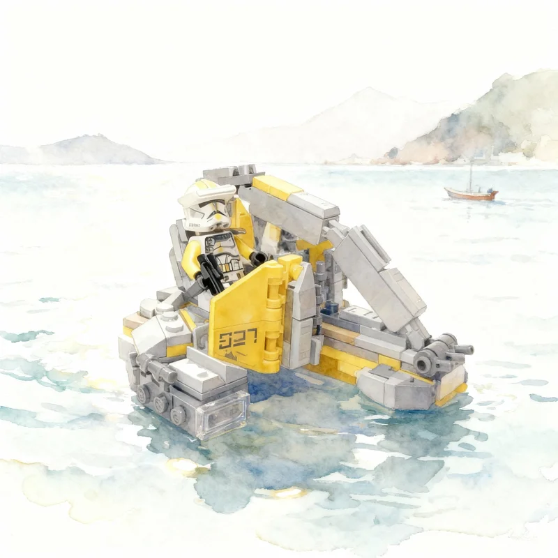 225pcs MOC Battlepack Swamp Speeder Alternate Build Star Battle Model Building Blocks Toy Construction Christmas Gift Brick Kids