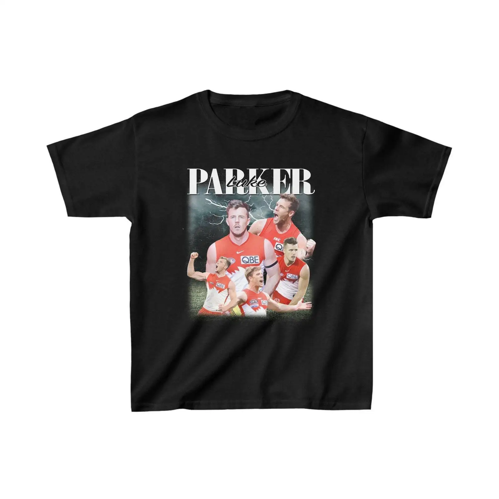 Kids Vintage AFL T-shirt LUKE PARKER Sydney Swans 90s Inspired t shirt Austra