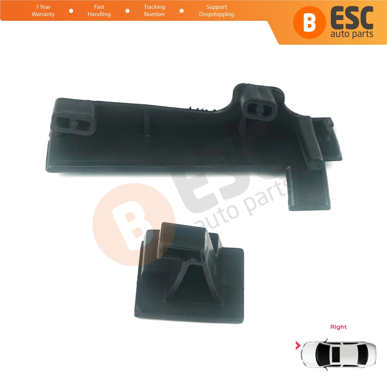 EHL553 Car Headlight Holder Mount Repair Bracket Tab Set Right Side for Renault Fluence L3 L30 Z.E. 2009-2020 260101331R