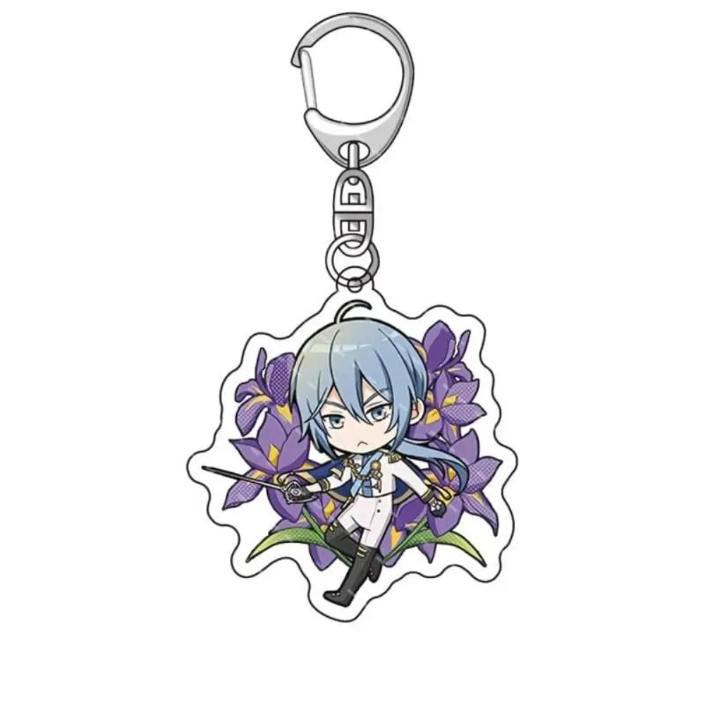 أنيمي نو كرنفال تأثيري الاكريليك سلاسل المفاتيح العالم الجديد كرنفال زهرة سلسلة الشكل أستر بليد كوينسي قلادة كيرينغ المشجعين هدية