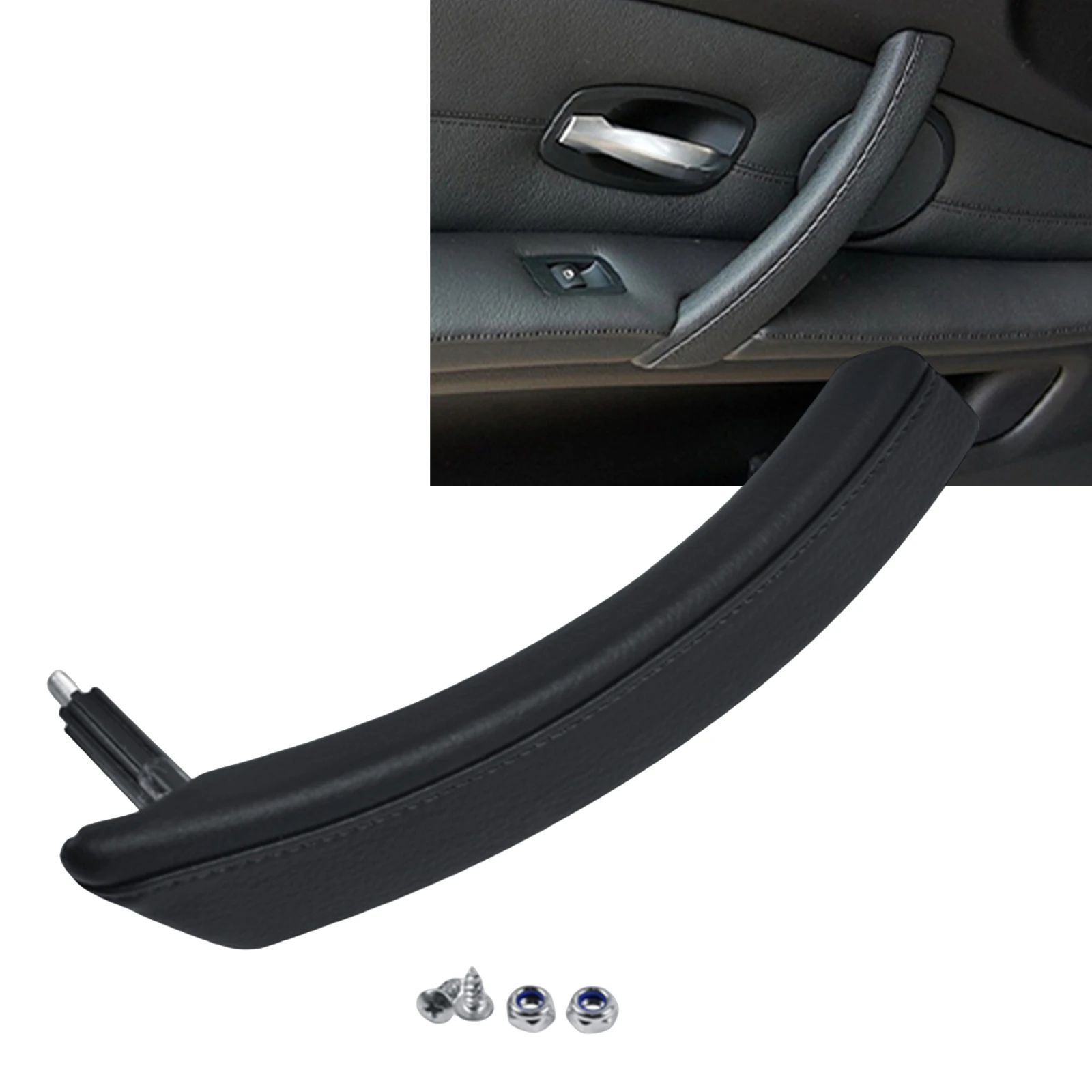 

Inner Interior Front Door Left/Right Side Handle Assembly For BMW 5 Series E60 E61 2006-2010