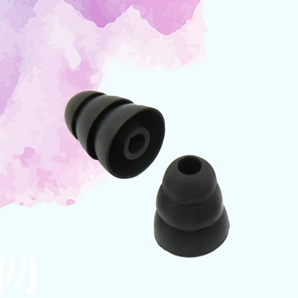 

38mm Three Layers Silicone Earbud Tips Soft Comfortable High Elasticity Sound Isolating In Ear Covers Compatible Most Earphones