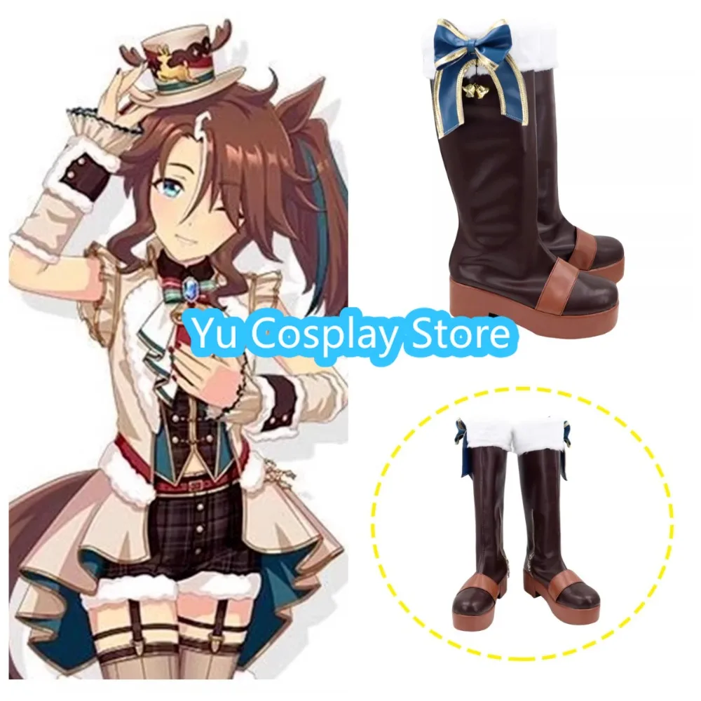 

Обувь для косплея Umamusume Pretty Derby Mejiro Palmer, аниме-ботинки для девочек-лошадей, для сценических выступлений, Хэллоуина, карнавальных мероприятий