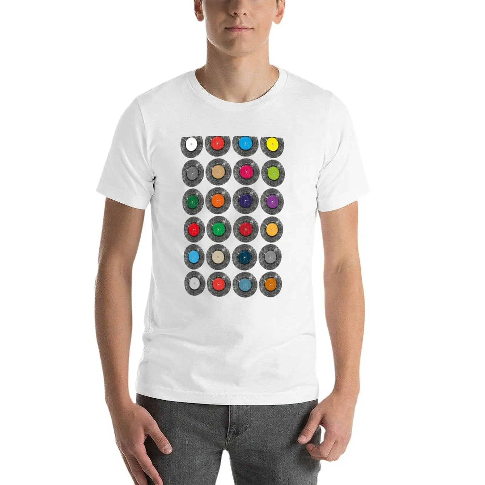 United Colors Of Vinyl T-shirt man t-shirts voor mannen man t-shirt zwaar katoenen T-shirt