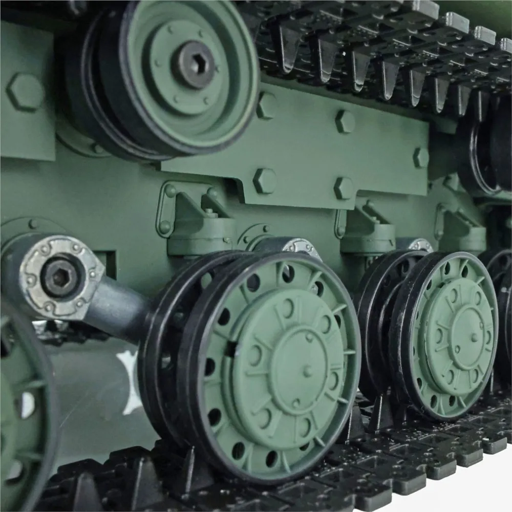 2.4G Heng Long 1/16 Scale RC Tank 7.0 Plastic Ver Soviet KV-1 RTR Model 3878 Cars Model TH17461