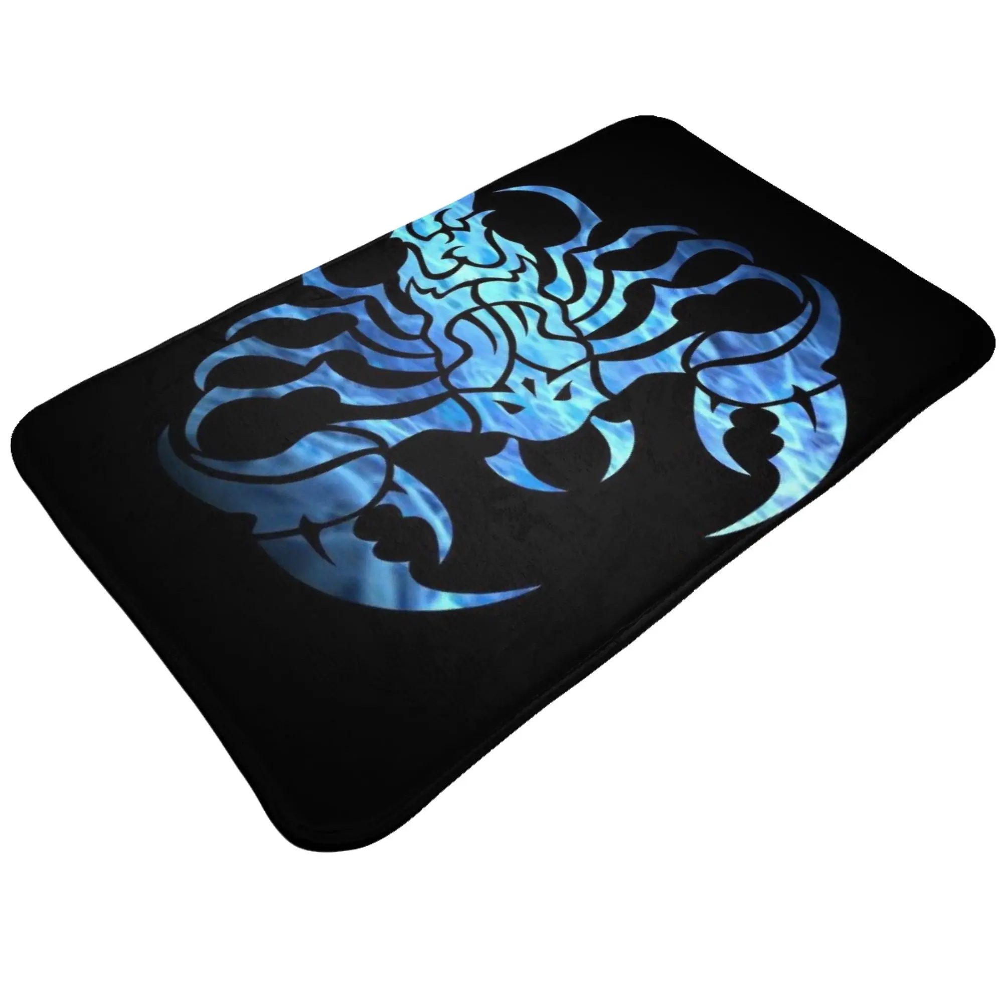 Blue Glowing Scorpion Dark Mystic Art Non-slip Doormat Living Room Mat  Hallway Indoor Home Decorative