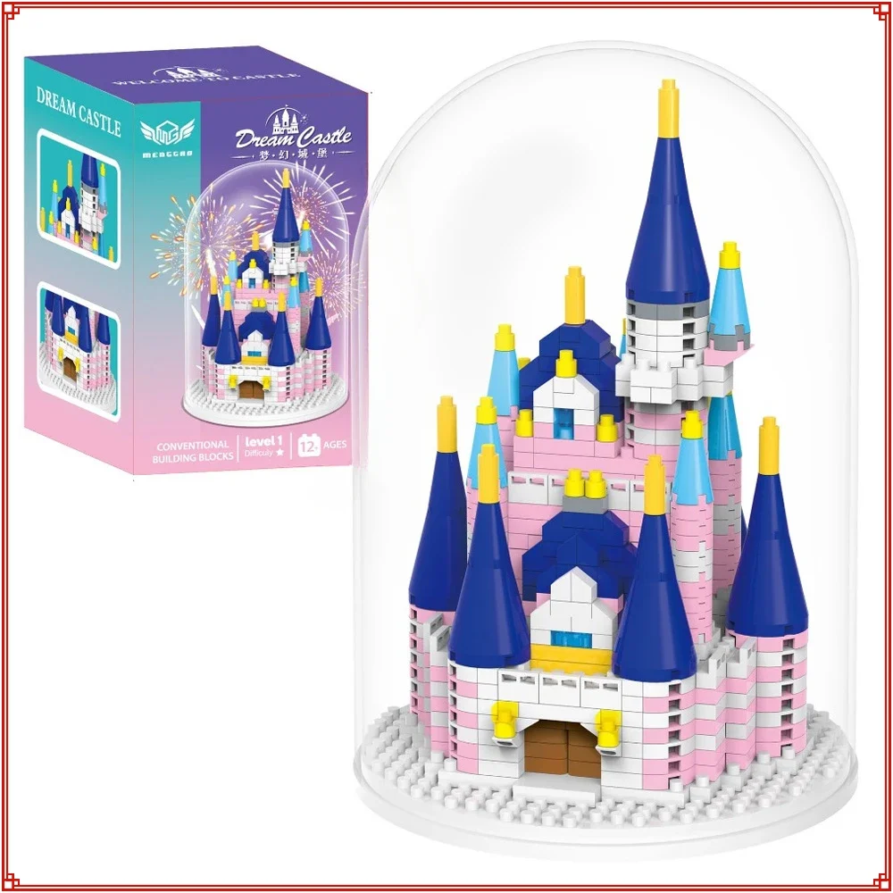 

Dream Castle Building Blocks Girl Princess High Difficulty Puzzle Assembly Model Toy Home Decoration Ornaments Birthday Gifts