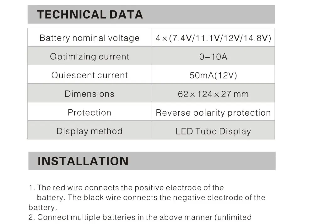 MAZAVA HC01 HC02 Battery Equalizer For 2x12V 4X12V Batteries Voltage balancer 2S 4S Active Lead Acid Battery Controller