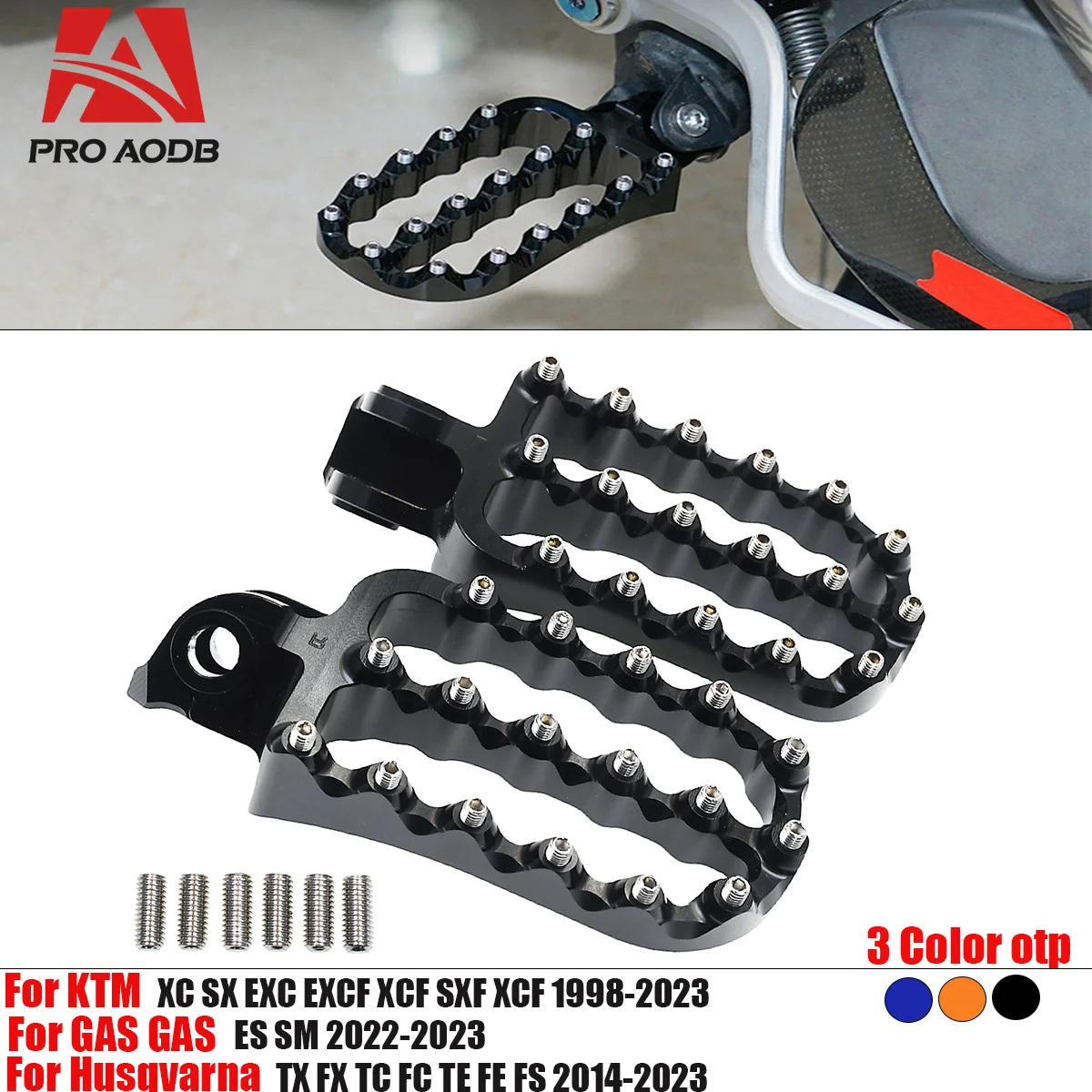 

NEW Motorcycle CNC Foot Pegs FootRest For KTM SX SXF EXC EXCF XC XCF XCFW XCW 125 250 300 350 450 500 For Husqvarna TC TE FE