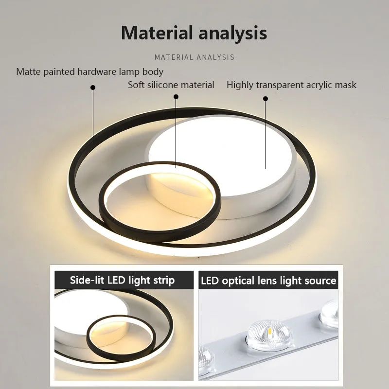 Lampu langit-langit LED Modern untuk ruang tamu ruang makan kamar tidur lorong kamar anak-anak lampu langit-langit Dekorasi Rumah perlengkapan pencahayaan dalam ruangan