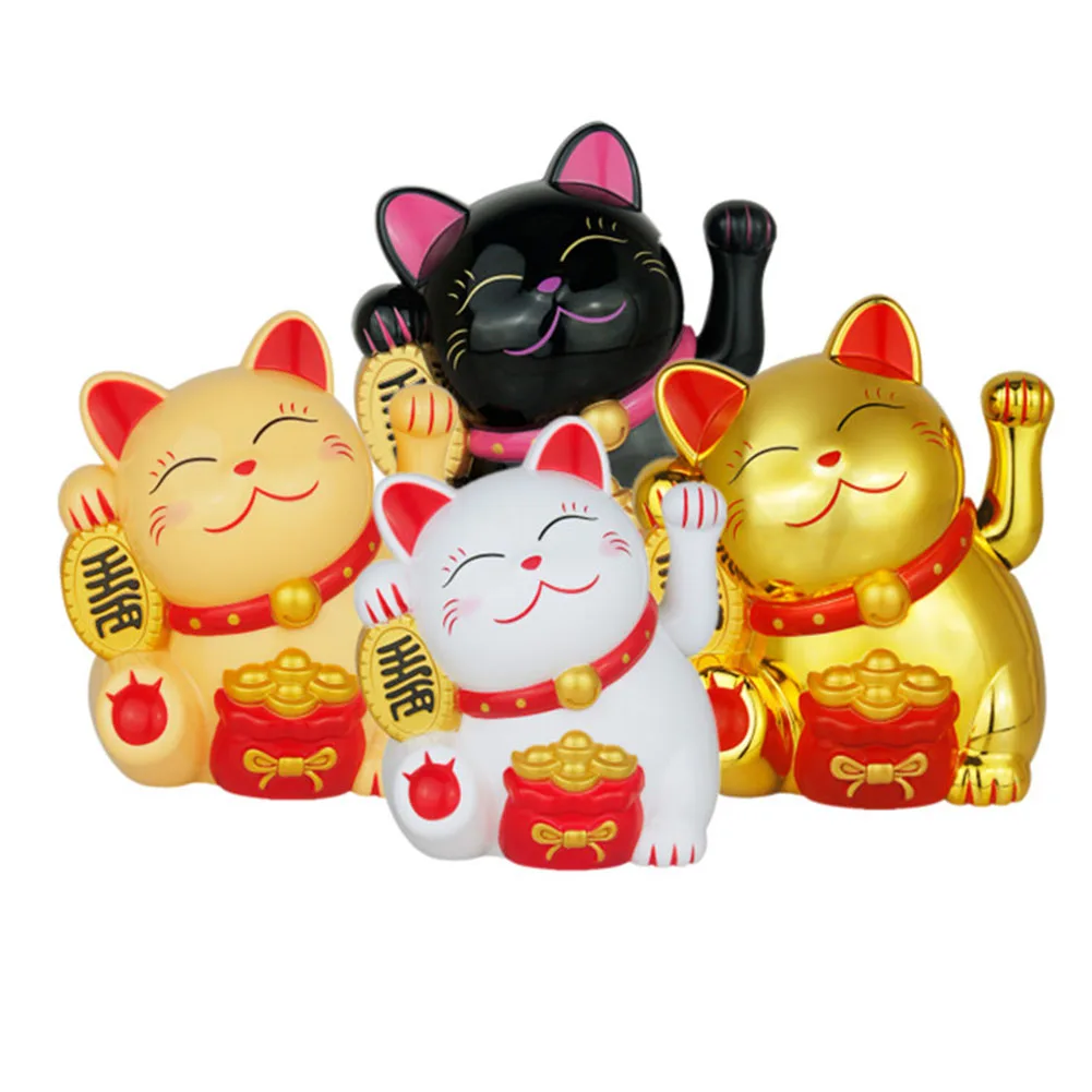 5.5 Inch Electric Hand Waving Lucky Cat Opening Cashier New Store Fortune Opening Gift Lucky Cat Ornament Home Decoration
