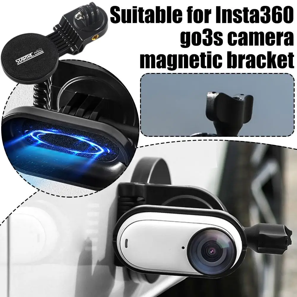 For Insta360 Go3s Camera Magnetic Universal Fixing Fixed Shooting Base Go3 Camera Position Bracket Desktop Bracket B6O7